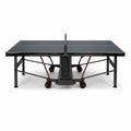 Mesa de ping-pong plegable madera y metal negra 274x152.5x76 cm
