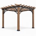 Pérgola de Madera y Acero para Exterior 3x3m